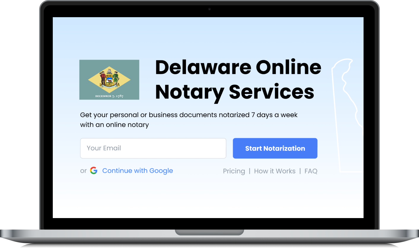 Online Notary Delaware OneNotary